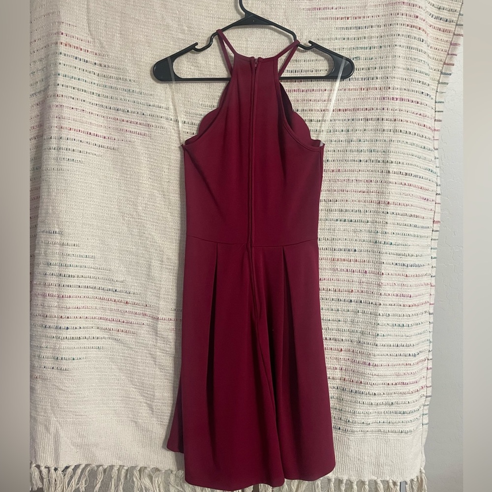 Maroon scalloped Charlotte Russe dress